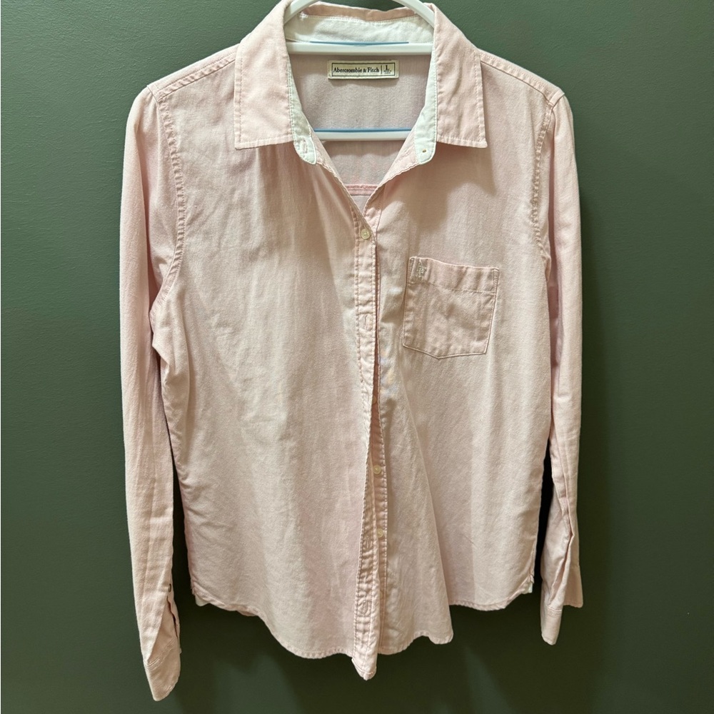 Abercrombie & Fitch Pink Button Down Shirt